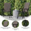 Chaise de patio pliante d'extérieur Hedgesville-86859328