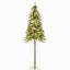 Arbre de Noël artificiel de 6 pi avec 6 lumières, blanc chaud ou lumières DEL colorées, base en acier