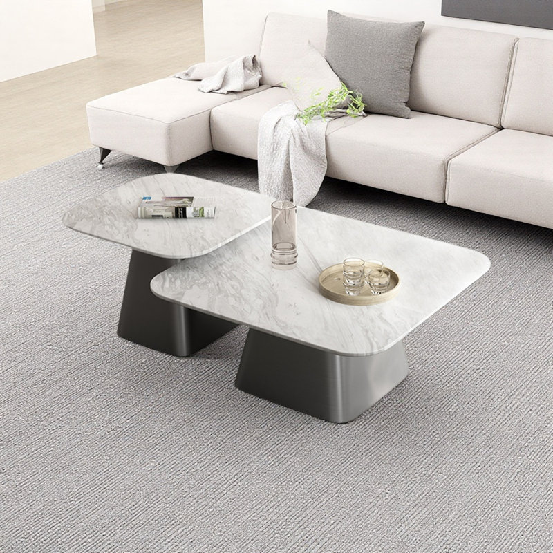 Square marble coffee table