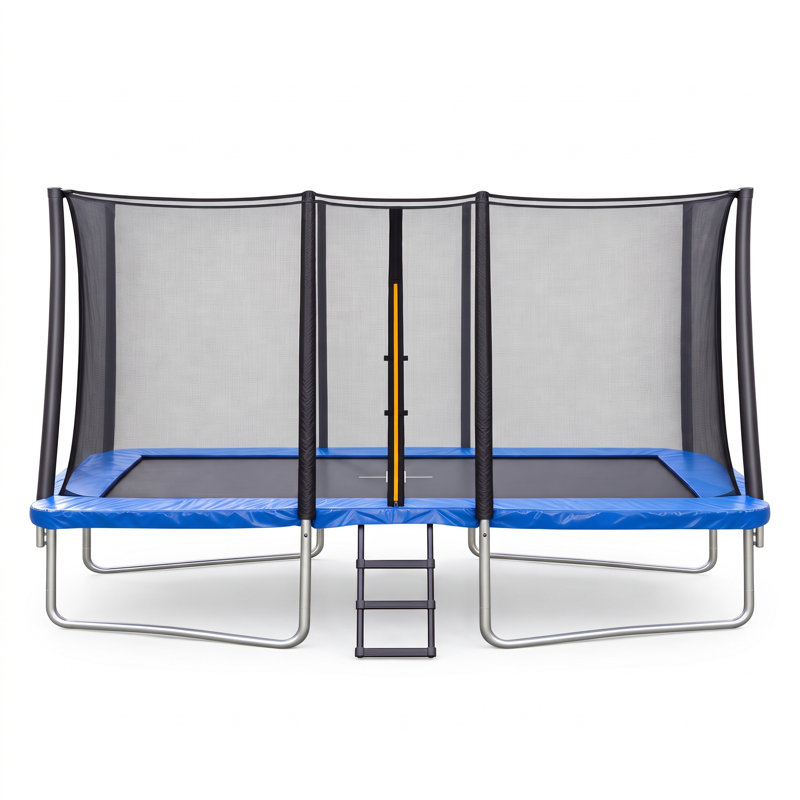 Kanga Internal 7x10FT Rectangular Trampoline, Blue