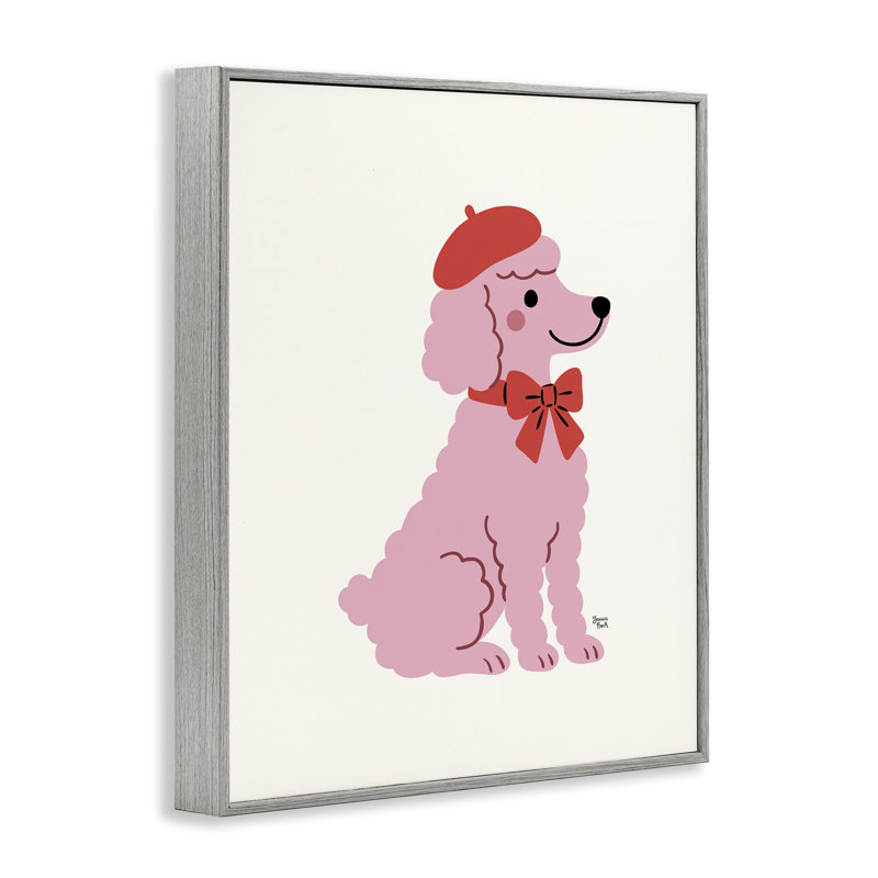 Caniche français en béret, estampe numérique, design par Jessica Beck, H 14 po x l 11 po, Estampe numérique Farmhouse