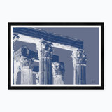 Corinthian Jupiter III In Blue Print by Tim Klein
