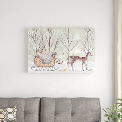 «Christmas Time I» par Melissa Wang - impression sur toile tendue