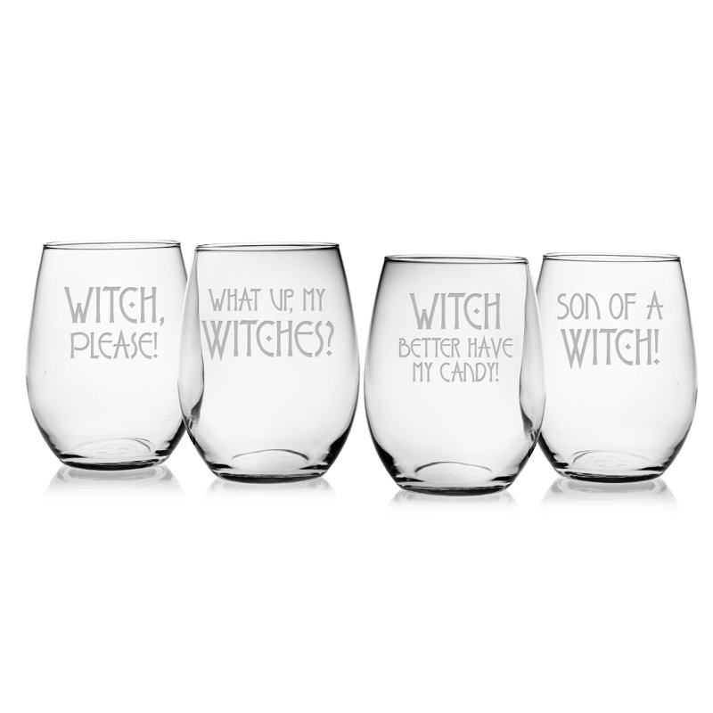 Ensemble de verres à vin sans pied 21 oz 4 pièces Sedillo