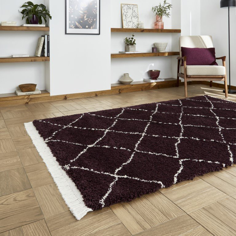 Archuleta area rug Machine Woven Purple, Rectangle 120 x 170cm