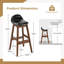 Counter Stool with Solid Wood Frame