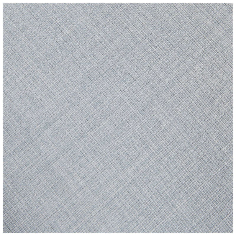Deview Upholstered Armchair, Light Blue Polyester, Brown
