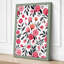 Pink Blooms Pattern Botanical - Wrapped Canvas-1200650181-1200650186