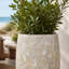 Vase Corona 30 cm - Lave blanche-922589749