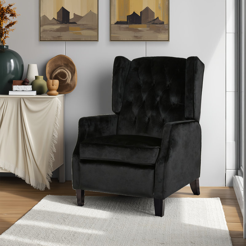 Fauteuil d'appoint Luxury, Noir