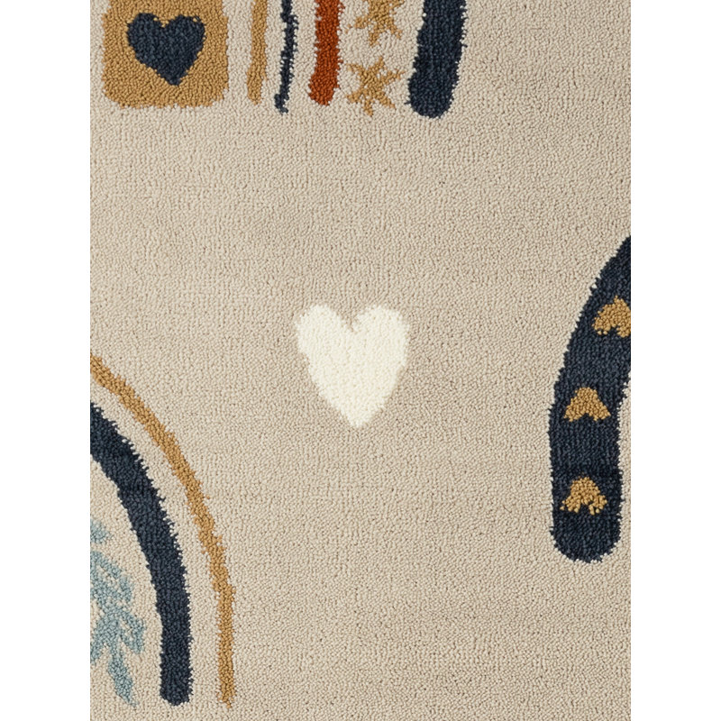 Hanse Home Kids Rug Bowie, Childrens Carpet, Kids Room, Motive Rug For Child, Beige, Round 160 cm