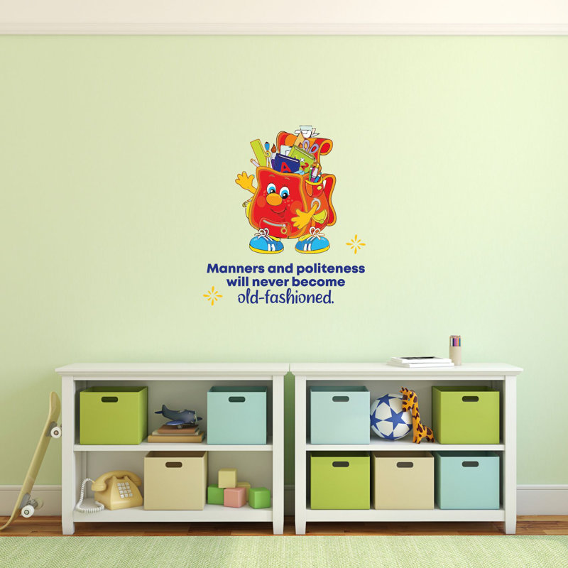 Text & Numbers Wall Decal, 40" H x 35" W x 0.05" D