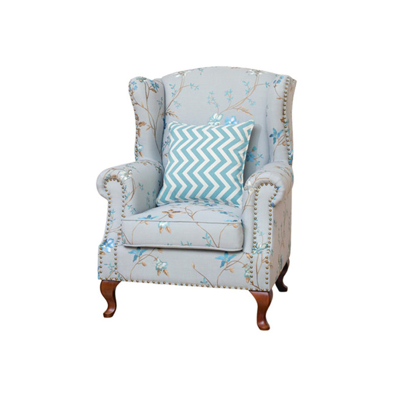 Fauteuil de 33,4 po de large Katsura, Bleu-gris