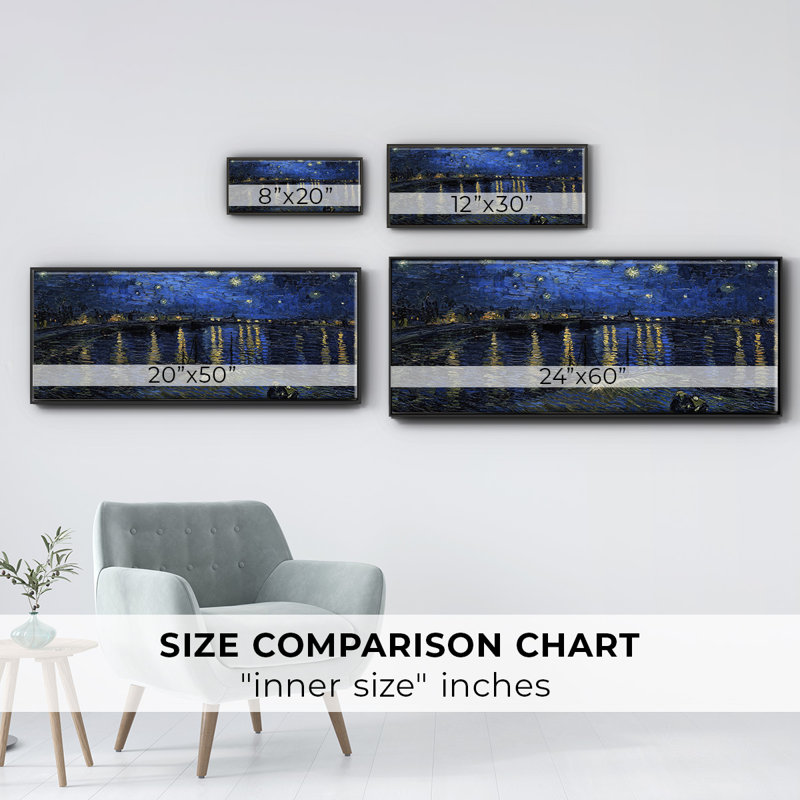 Over the Rhane- Framed Canvas, 12" H x 30" W