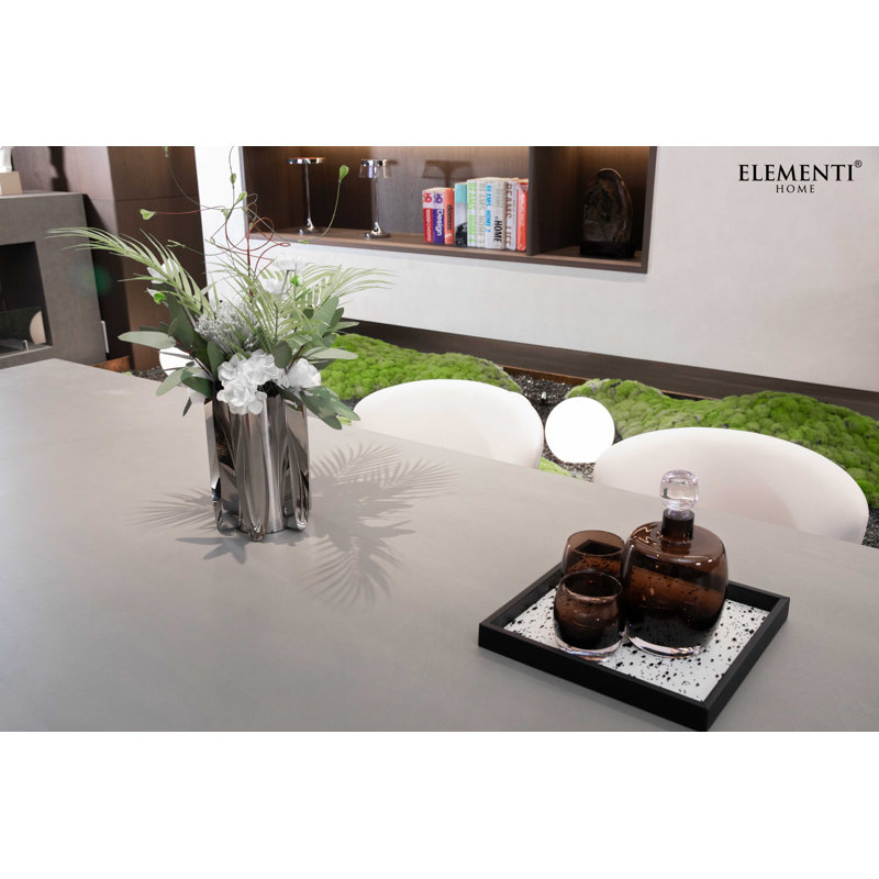 MALAGA Dining Table Rectangle Large made of Concrete and Wood 305 x 101 x 75 cm
