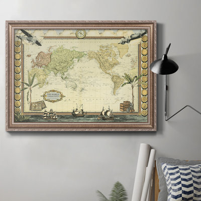 Carte d'aventure - reproduction de cadre photo sur toile