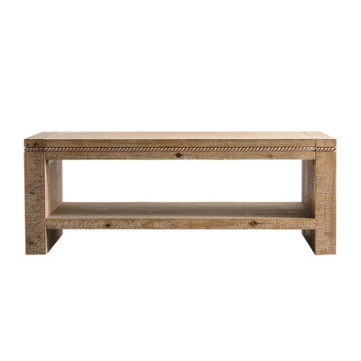 2 - Tier Rustic Coffee Table From Solid Wood With Storage Shelf For Living Room And Office, Fast Simple Assembly Keep Clean Oversized Tabletop Easy Diy Cleaning