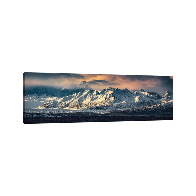 Votre majesté - Denali, Alaska - Giclée sur toile tendue avec châssis, H 12 po x l 36 po