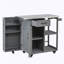 Chariot de cuisine verrouillable avec comptoir en acier inoxydable-130197880