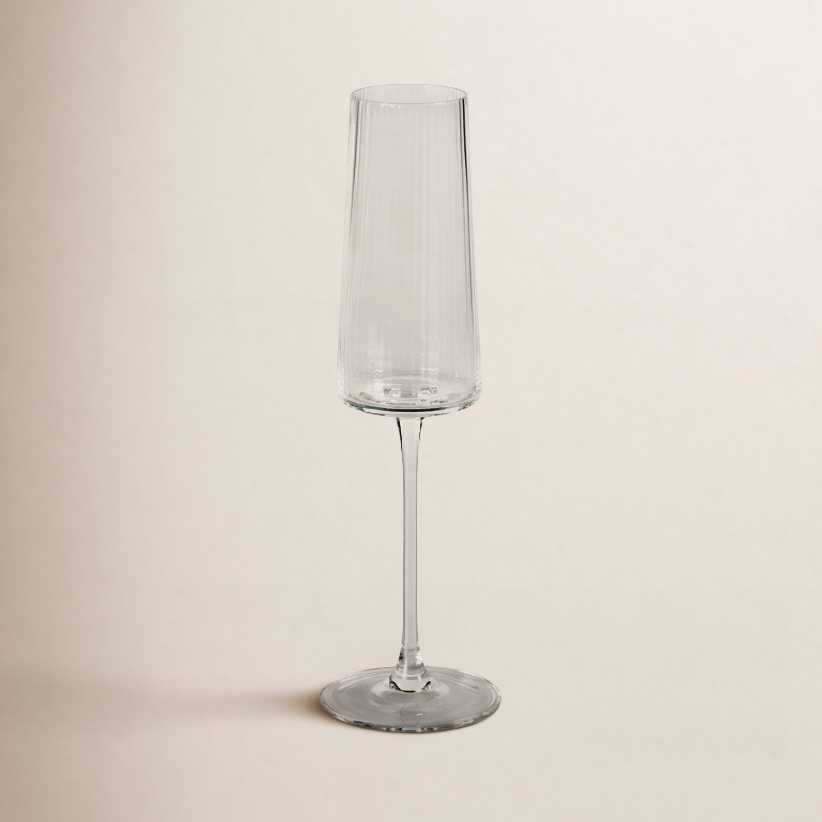 Claro Ribbed Champagne Flute