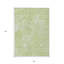 Tapis intérieur / extérieur géométrique lavable 5 pi x 8 pi vert et ivoire