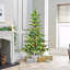 Arbre de Noël artificiel avec lumières chaudes-1240276973