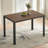 Metal Base Dining Table