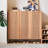 Burlywood Sintered Stone Solid wood Shoe Storage