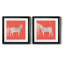Plains Zebra I - ensemble de 2 peintures encadrées-214771454-214771447