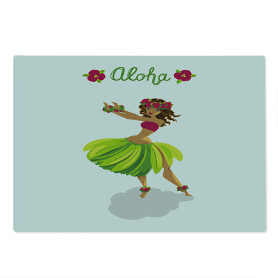 East Urban Home Glass Luau Cutting Board