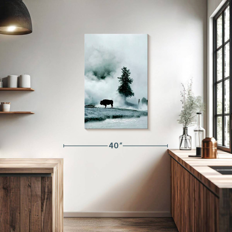 Brampt Buffalo Mist Silhouette, 36" H x 24" W
