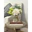 Dahlias and Eucalyptus Centerpiece in Vase-78221209