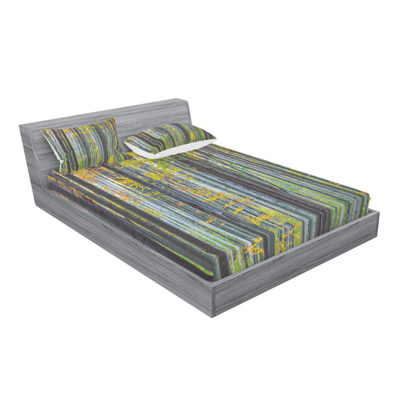 Microfiber Sheet Set, Queen Sheet Set with Fitted Sheet