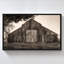 "Hiding from the Rain" par Nathan Larson, reproduction sur toile dans un cadre flottant-110965740
