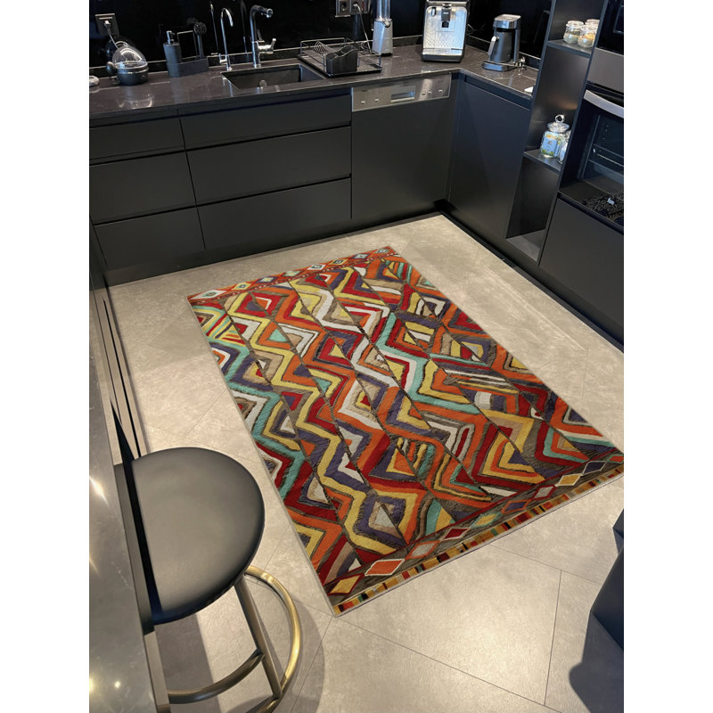 Tapis rectangulaire Xhoana, Tapis de couloir 3 pi 4 po x 9 pi 11 po