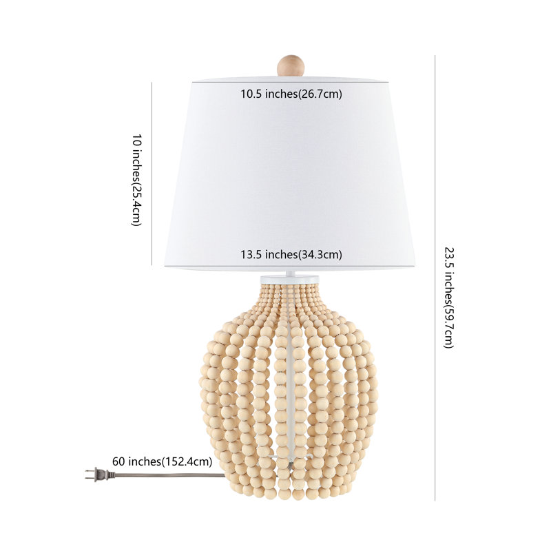 Ebro Solid Wood Table Lamp