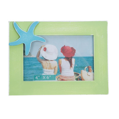 4X6 Green/Starfish Photo Frame Picture Holder For Wall Shelf Or Tabletop Decor Decoration