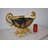 Emily-Kate Gold 13" Resin Table Vase