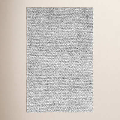 Elle Light Grey Ivory Hand-Woven Rug