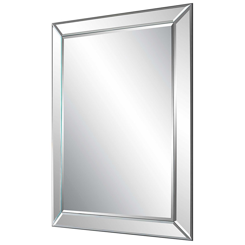 Miroir décoratif traditionnel Catima, 29,5 po x 39,5 po, Ensemble de 1