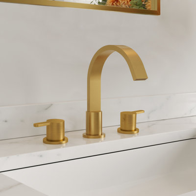 Widespread Bathroom Faucet 3 Hole, 2-Handle Bathroom Sink Faucet