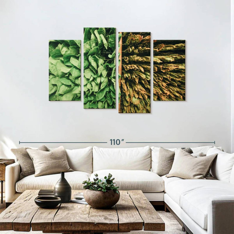 Harnek Tobacco Leaves, 48" H x 75" W