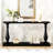 Charming Vintage Sofa Table with Exquisite Design and Double-Layer Storage for Various Rooms-1252048125