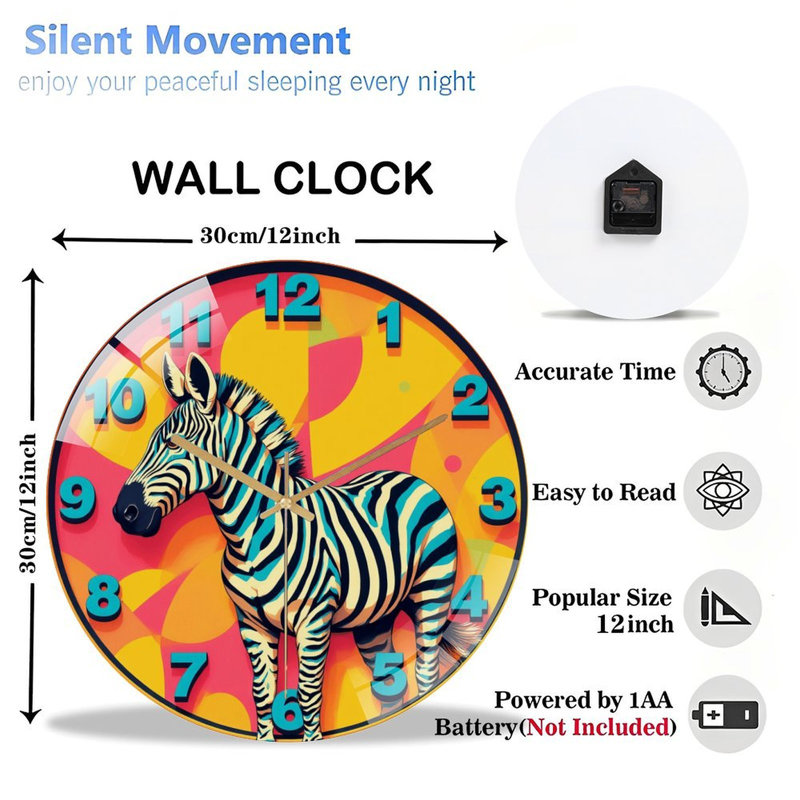 Horloge murale 12 po