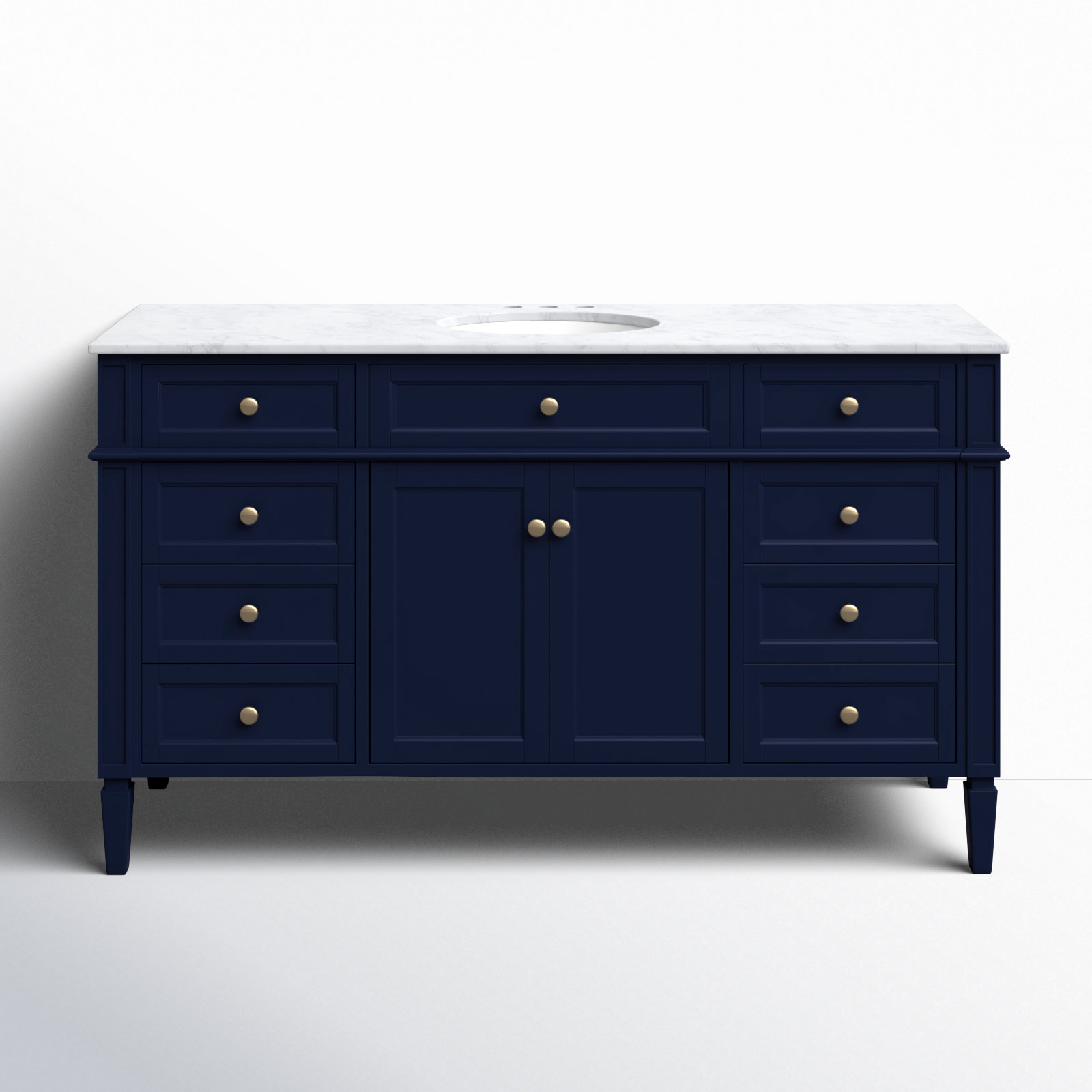 Rivers 60'' Single Bathroom Vanity, Blue