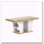 Table de salle à manger extensible de 78,7 pouces avec tablettes de rangement et design rustique naturel-133333140