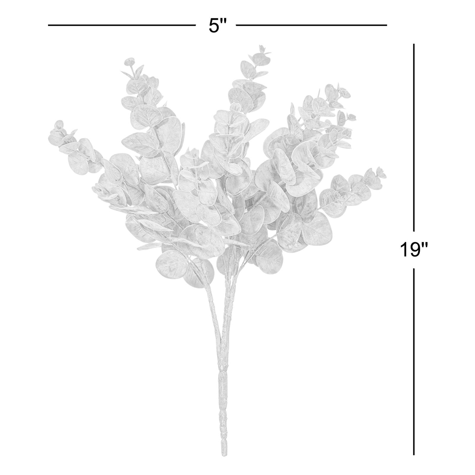 19'' Faux Eucalyptus Plant, Red
