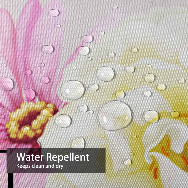 Rideau de douche imperméable Spring Butterflies, L 72 po x l 84 po
