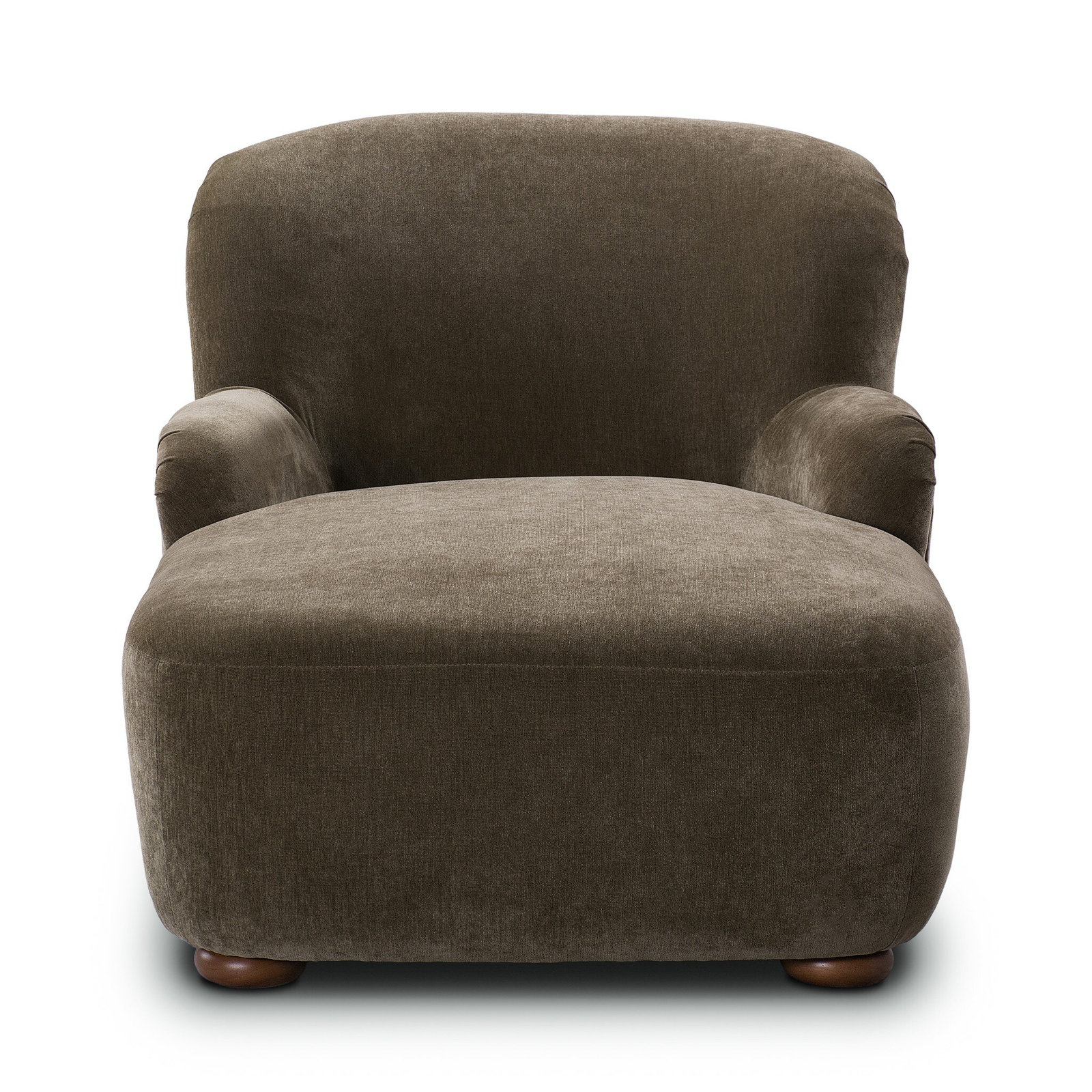 Alura 36" W Lounge Chair, Malmo Olive Performance Chenille