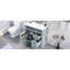 Meuble-lavabo de 36 po avec lavabo gris en céramique, 4 lavabos à porte souple, lavabo en céramique, porte-645340841
